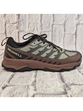 Merrell Speed Eco Hiking Shoes Mens Size 8.5 Oyster Maroon Lace-Up Trail Runners